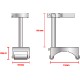 MS-W1 Stand culisant pentru suprafete plate sau cilindrice